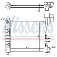 Радиатор охлаждения двигателя NISSENS 5707286204614 1219182 IDCQ ZX 62663 - Изображение 2