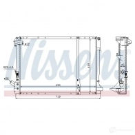 Радиатор охлаждения двигателя NISSENS 63976A 1220126 M3O DSJ 5707286215535 - Изображение 2