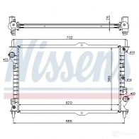Радиатор охлаждения двигателя NISSENS 5707286200371 62156A 1218833 BDG9 R9 - Изображение 2