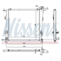 Радиатор охлаждения двигателя NISSENS 6J2 48F 675032 1221260 5707286397231 - Изображение 2