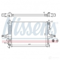 Радиатор охлаждения двигателя NISSENS VO9X H 65557A 5707286223738 1220880 - Изображение 5