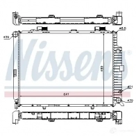 Радиатор охлаждения двигателя NISSENS 1219204 62692A WDLC 08 5707286204997 - Изображение 2