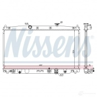 Радиатор охлаждения двигателя NISSENS 5707286352445 P ZW6R5 68149 1221434 - Изображение 2