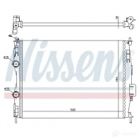Радиатор охлаждения двигателя NISSENS 67368 IGH9 L4 1221205 5707286347830 - Изображение 5