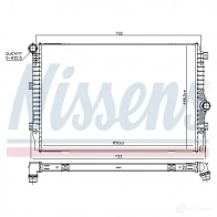 Радиатор охлаждения двигателя NISSENS EF 8LJ3 606084 Volkswagen Tiguan (5N) 1 Кроссовер 2.0 TDI 4motion 184 л.с. 2015 – 2025 5707286418271