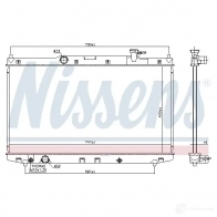 Радиатор охлаждения двигателя NISSENS 62456a Mazda 323 RV5F V 5707286202757