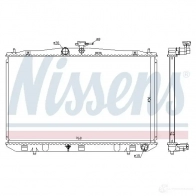 Радиатор охлаждения двигателя NISSENS 5707286353169 G6 FN25 646833 1220438 - Изображение 2