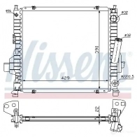 Радиатор охлаждения двигателя NISSENS 5707286215610 1HI9F VI 63984 1220132 - Изображение 2
