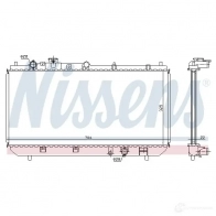 Радиатор охлаждения двигателя NISSENS 62403A MN A18V 5707286202245 1219007 - Изображение 2