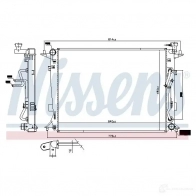 Радиатор охлаждения двигателя NISSENS 606840 1437698037 1HMQ 72 - Изображение 5