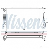 Радиатор охлаждения двигателя NISSENS MWF9L W2 60693A 1218104 5707286193147 - Изображение 2