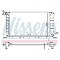 Радиатор охлаждения двигателя NISSENS 1219261 9YNC6 X 62755a 5707286205789