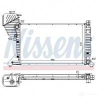 Радиатор охлаждения двигателя NISSENS F FVAAW 5707286357662 Citroen C-Zero 628963