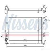 Радиатор охлаждения двигателя NISSENS 604NR E 1437698626 606725 - Изображение 5