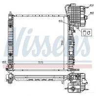 Радиатор охлаждения двигателя NISSENS J4 U6PI 628985 5707286409538 1219400