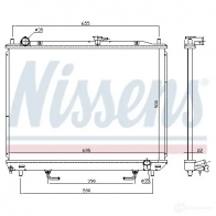 Радиатор охлаждения двигателя NISSENS J4 U6PI 628985 5707286409538 1219400 - Изображение 2