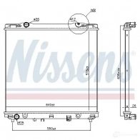 Радиатор охлаждения двигателя NISSENS M1M NR5 1220917 5707286407756 666226 - Изображение 2
