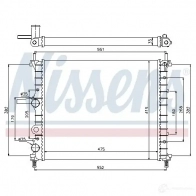 Радиатор охлаждения двигателя NISSENS 62111 5707286200180 000N XL 1218815
