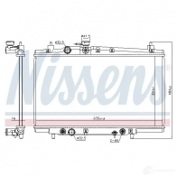 Радиатор охлаждения двигателя NISSENS 7 C32C 1437705809 606687 - Изображение 5