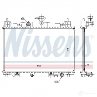 Радиатор охлаждения двигателя NISSENS 68505 5707286271388 1221459 A91E QH - Изображение 2