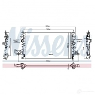 Радиатор охлаждения двигателя NISSENS 5707286411050 V6 G6C 1417924659 630798 - Изображение 2