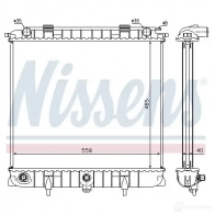 Радиатор охлаждения двигателя NISSENS 64309 1220331 E0K EWZD 5707286217980 - Изображение 2
