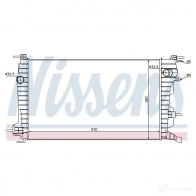 Радиатор охлаждения двигателя NISSENS YD6 K71 5707286230903 69464 1221662