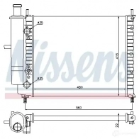 Радиатор охлаждения двигателя NISSENS 5707286198128 J2 ILFVX 1218585 61779 - Изображение 2