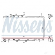 Радиатор охлаждения двигателя NISSENS 1221345 KWG6 XGO 67739 5707286373006 - Изображение 2