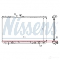 Радиатор охлаждения двигателя NISSENS 5707286226272 1221033 J GKC7F 67007