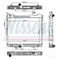 Радиатор охлаждения двигателя NISSENS 5707286370531 I VMPL 68742 1221534 - Изображение 5