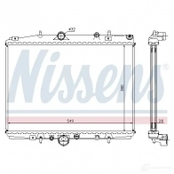 Радиатор охлаждения двигателя NISSENS 1219861 63704A 77TC Z 5707286212732 - Изображение 2