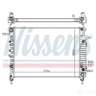 Радиатор охлаждения двигателя NISSENS S122RZ K 1214043632 5707286427204 606256 - Изображение 5
