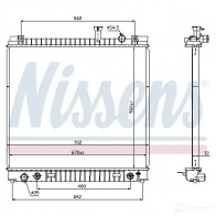 Радиатор охлаждения двигателя NISSENS JV OIZ 1221676 5707286231047 69484 - Изображение 2