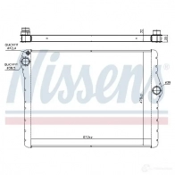 Радиатор охлаждения двигателя NISSENS 60777 1218143 5707286362871 7IC 96E3 - Изображение 2