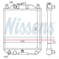 Радиатор охлаждения двигателя NISSENS U CMF9 1220278 64183 5707286217454 - Изображение 2