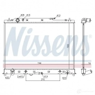Радиатор охлаждения двигателя NISSENS 5707286347526 U M39A 1221472 68525 - Изображение 5