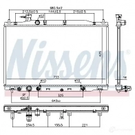 Радиатор охлаждения двигателя NISSENS 5707286409781 681407 1221423 N6 E8YV