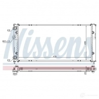 Радиатор охлаждения двигателя NISSENS 83 51168000 R1YB5 1221684 69606A