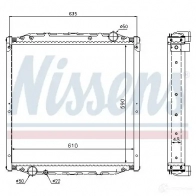 Радиатор охлаждения двигателя NISSENS 1219361 62880A 4ZHT DYL 5707286207240 - Изображение 2