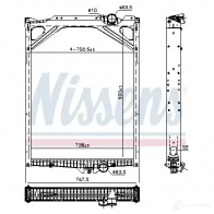 Радиатор охлаждения двигателя NISSENS 6IWF CF 606367 1437934602