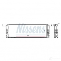 Радиатор охлаждения двигателя NISSENS 5707286435612 R22 QBTW 1218065 606434 - Изображение 2