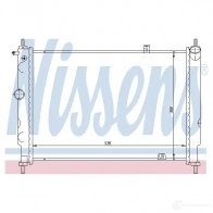 Радиатор охлаждения двигателя NISSENS 5707286209077 63059a I A8XC2F Opel Astra (F) 1 1991 – 1998