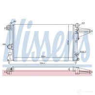 Радиатор охлаждения двигателя NISSENS 63223a 0V ECKDJ 6154346 5707286210059