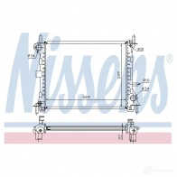 Радиатор охлаждения двигателя NISSENS 62074a 5707286199903 N ZUC8I 1218787