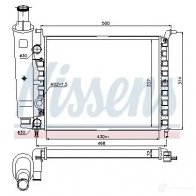 Радиатор охлаждения двигателя NISSENS 86T F0 617857 1218602 5707286355125 - Изображение 2