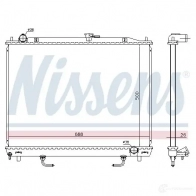 Радиатор охлаждения двигателя NISSENS 63523 1219775 5707286212053 I 16X77