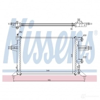 Радиатор охлаждения двигателя NISSENS 63016a X THZ7 5707286208629 Opel Astra (G) 2 Хэтчбек 1.2 16V (F08. F48) 75 л.с. 2000 – 2005