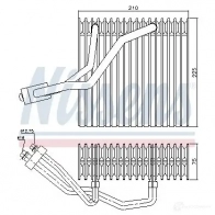 Испаритель кондиционера, радиатор печки NISSENS 92176 1224548 TLZN X1 5707286250550 - Изображение 6