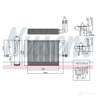 Испаритель кондиционера, радиатор печки NISSENS 5K UYD 5707286464599 1424541728 92327 - Изображение 5